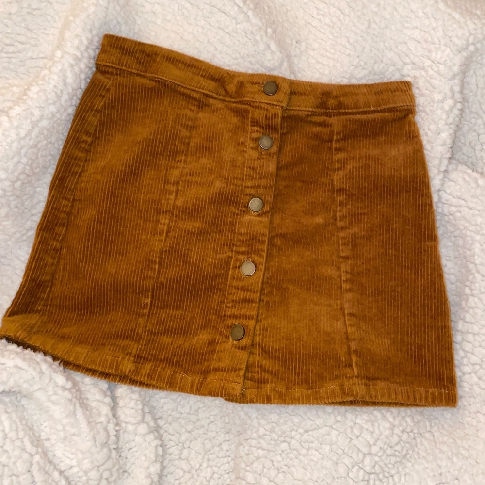 Girls Forever 21 brown corduroy skirt